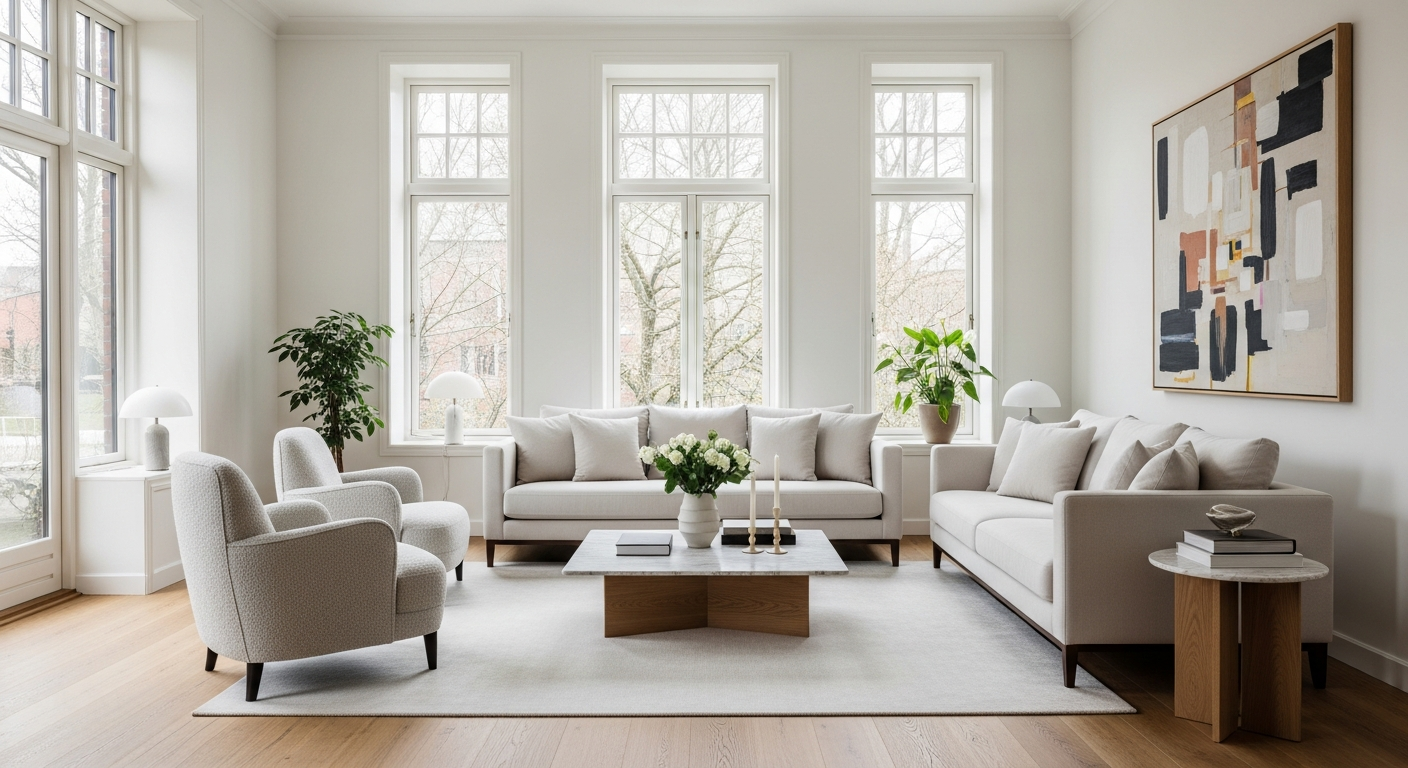 Hochwertiges Immobilieninterieur