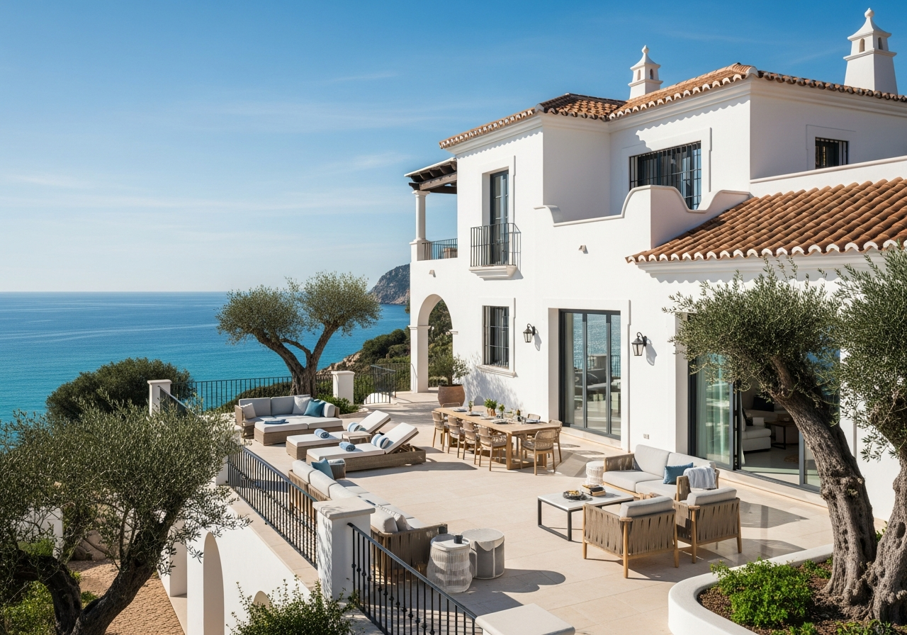 Mediterrane Villa am Meer